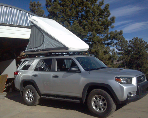 On traveling: I drive a Toyota 4-Runner with a top-mounted tent.  This gives me the ability to travel wherever my desires may lead me.  I bring along a small cabinet with food and utensils, camp stove, lots of water, and sleeping gear.  